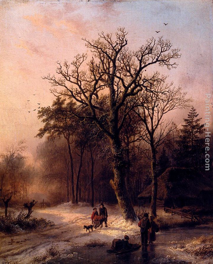Barend Cornelis Koekkoek Forest In Winter